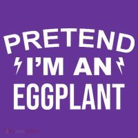 Pretend I'm An Eggplant Lazy Halloween Costume Mousepad thumb 1