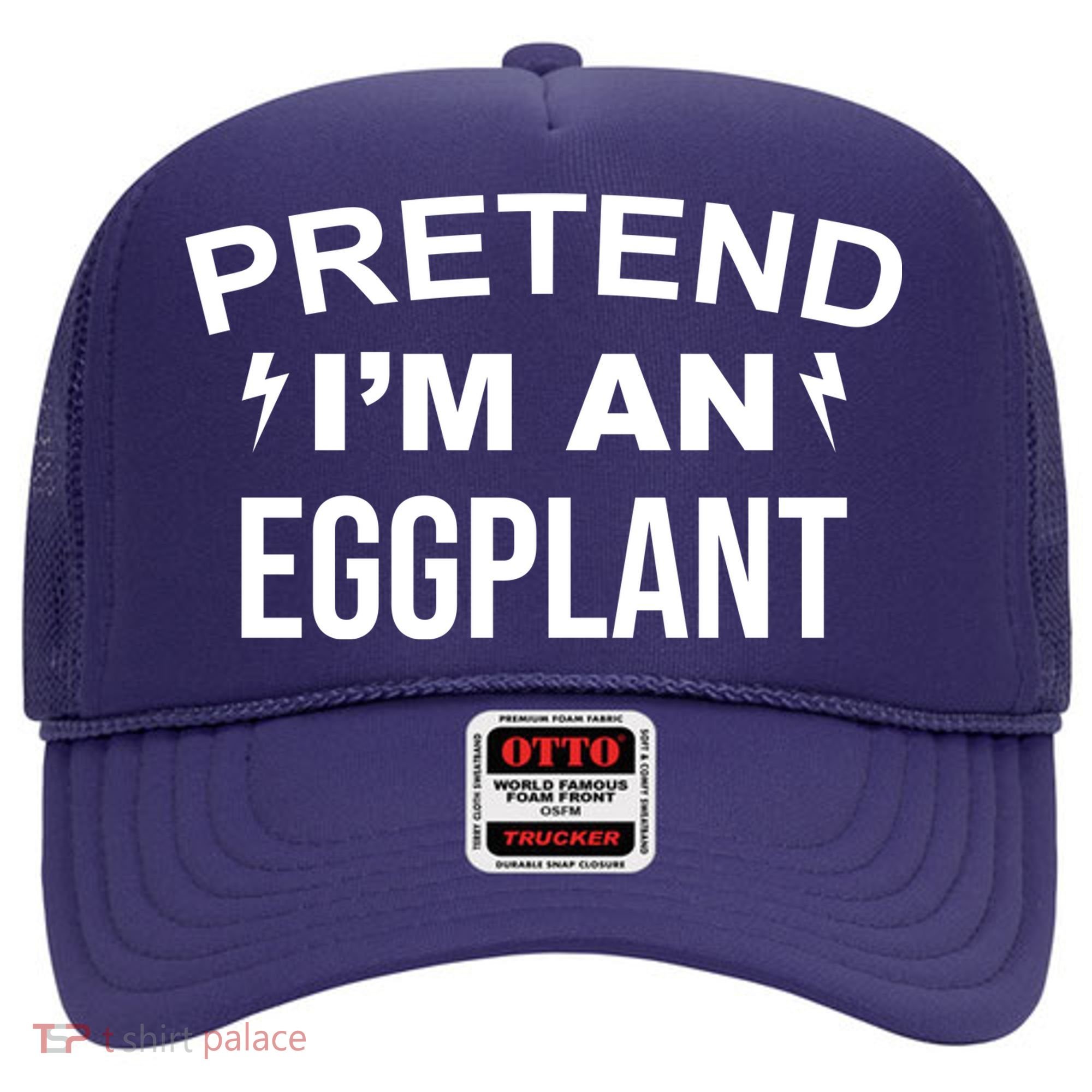 Pretend I'm An Eggplant Lazy Halloween Costume Hat