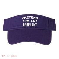 Pretend I'm An Eggplant Lazy Halloween Costume Visor thumb 0
