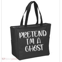 Pretend Im A Ghost Tote Bag thumb 2