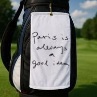 Paris Is Always A Good Idea Golf Towel thumb 2