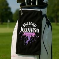 Pretend Im A Jellyfish Golf Towel thumb 2
