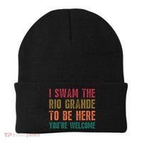 Pro Immigrant Antiracism Inspirational Positive Oneliners Meaningful Gift Beanie thumb 0