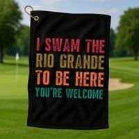 Pro Immigrant Antiracism Inspirational Positive Oneliners Meaningful Gift Golf Towel thumb 1