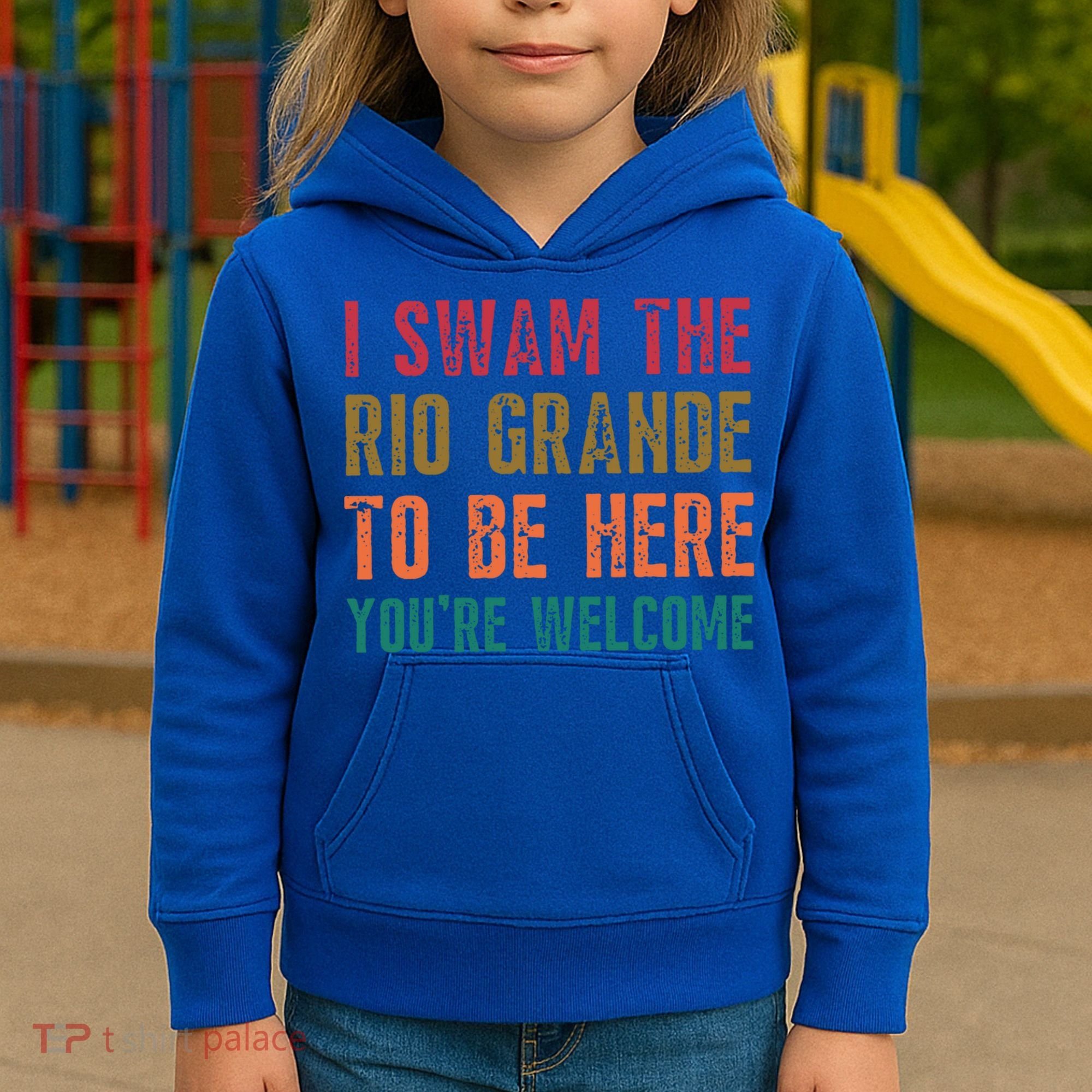 Pro Immigrant Antiracism Inspirational Positive Oneliners Meaningful Gift Kids Hoodie