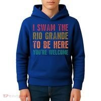 Pro Immigrant Antiracism Inspirational Positive Oneliners Meaningful Gift Kids Hoodie thumb 4