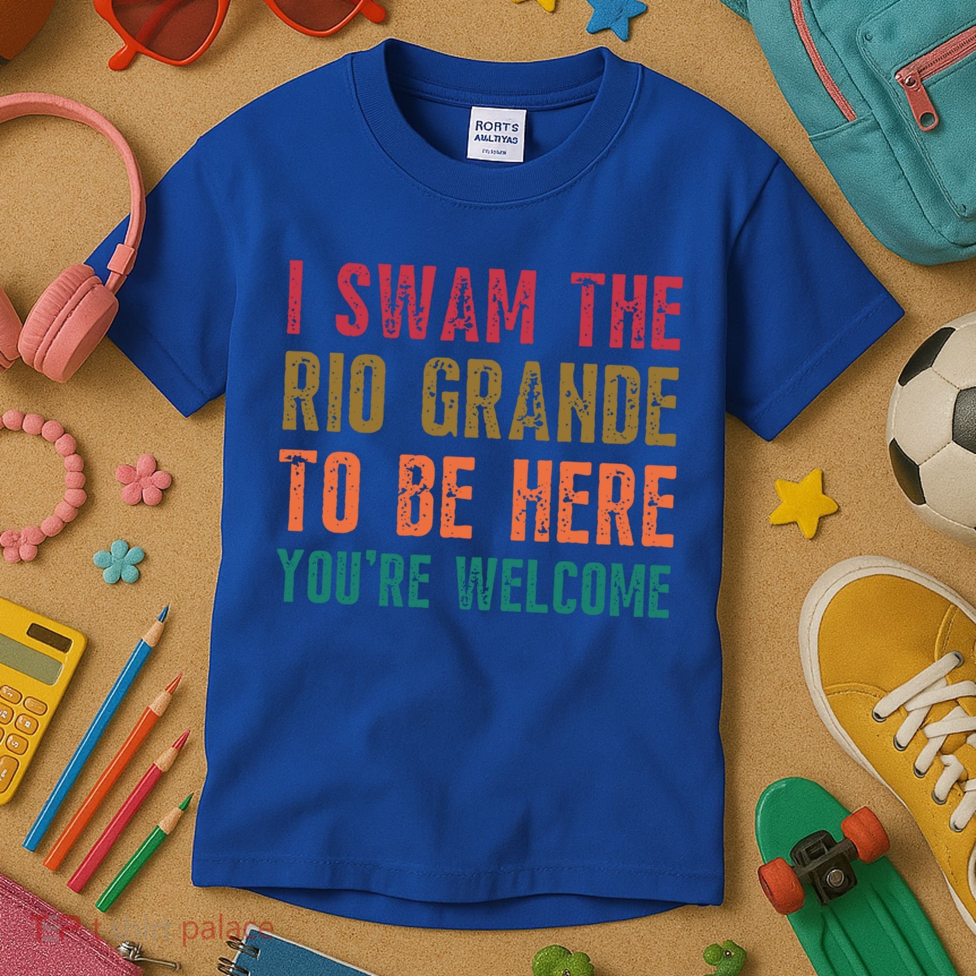 Pro Immigrant Antiracism Inspirational Positive Oneliners Meaningful Gift Kids T-Shirt