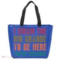 Pro Immigrant Antiracism Inspirational Positive Oneliners Meaningful Gift Tote Bag thumb 0