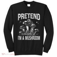 Pretend I'm A Mushroom Funny Lazy Halloween Costume Party Sweatshirt thumb 0