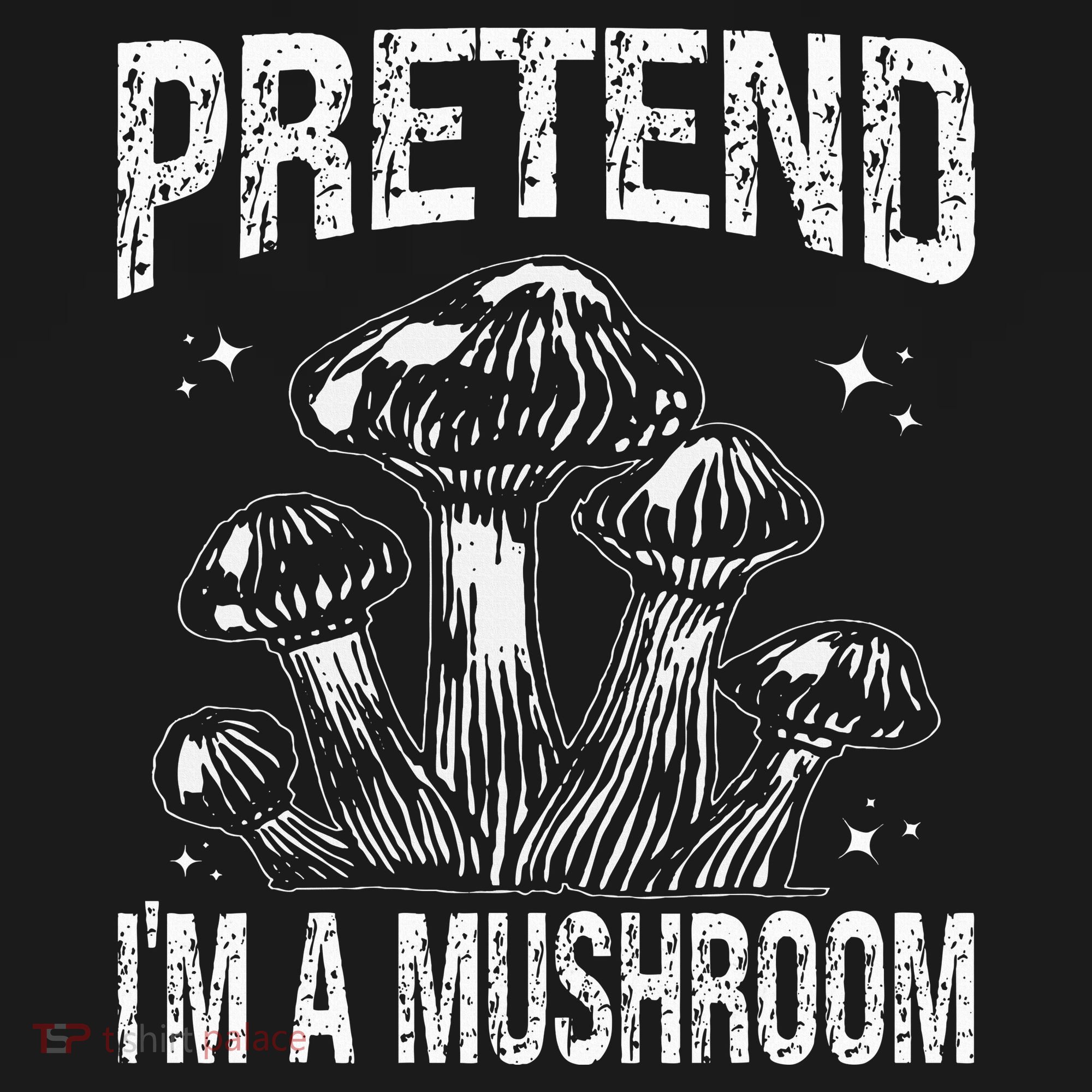Pretend I'm A Mushroom Funny Lazy Halloween Costume Party T-Shirt