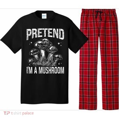Pretend I'm A Mushroom Funny Lazy Halloween Costume Party Pajama Set