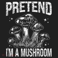 Pretend I'm A Mushroom Funny Lazy Halloween Costume Party Hat thumb 2