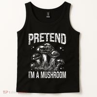 Pretend I'm A Mushroom Funny Lazy Halloween Costume Party Tank Top thumb 2