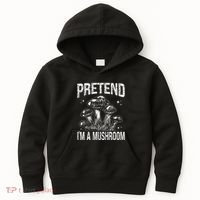 Pretend I'm A Mushroom Funny Lazy Halloween Costume Party Kids Hoodie thumb 0