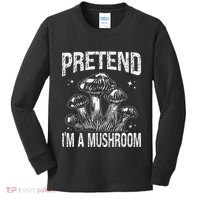 Pretend I'm A Mushroom Funny Lazy Halloween Costume Party Kids Long Sleeve Shirt thumb 0