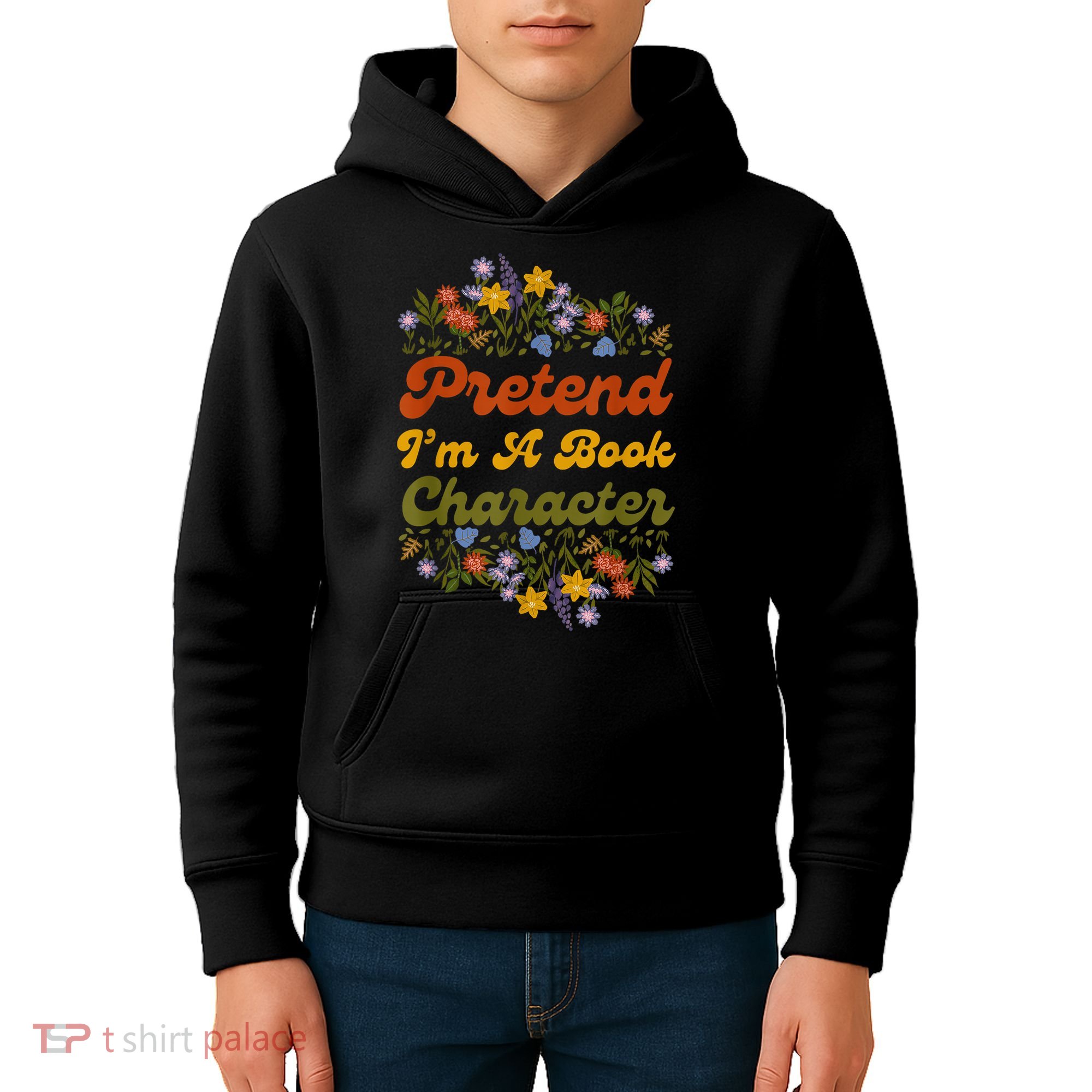 Pretend I'M A Book Character Kids Hoodie