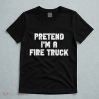 Pretend I'm A Fire Truck Halloween Costume Party T-Shirt thumb 5