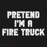 Pretend I'm A Fire Truck Halloween Costume Party Women's Hoodie thumb 2