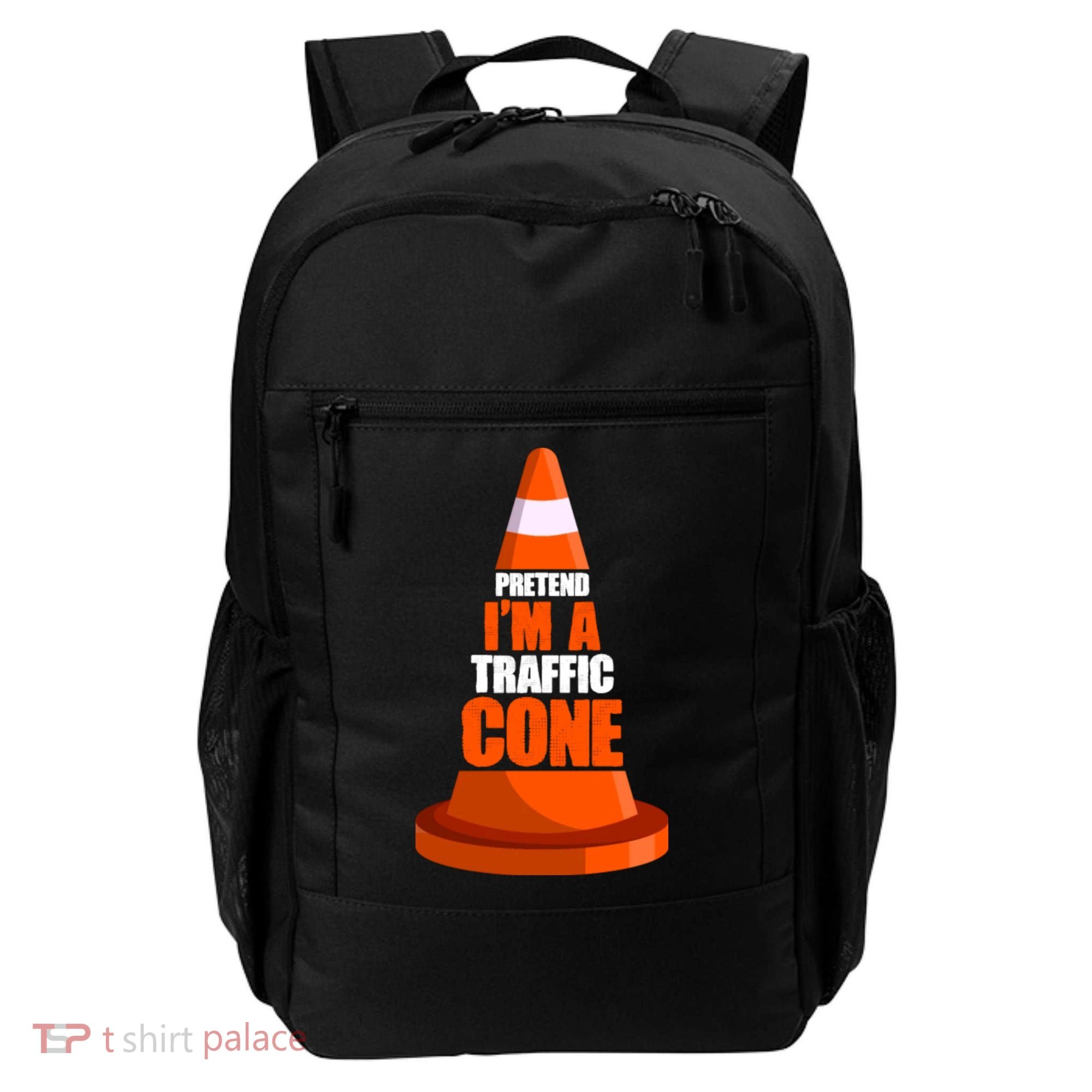 Pretend I'm A Traffic Cone Lazy Halloween Costume Backpack
