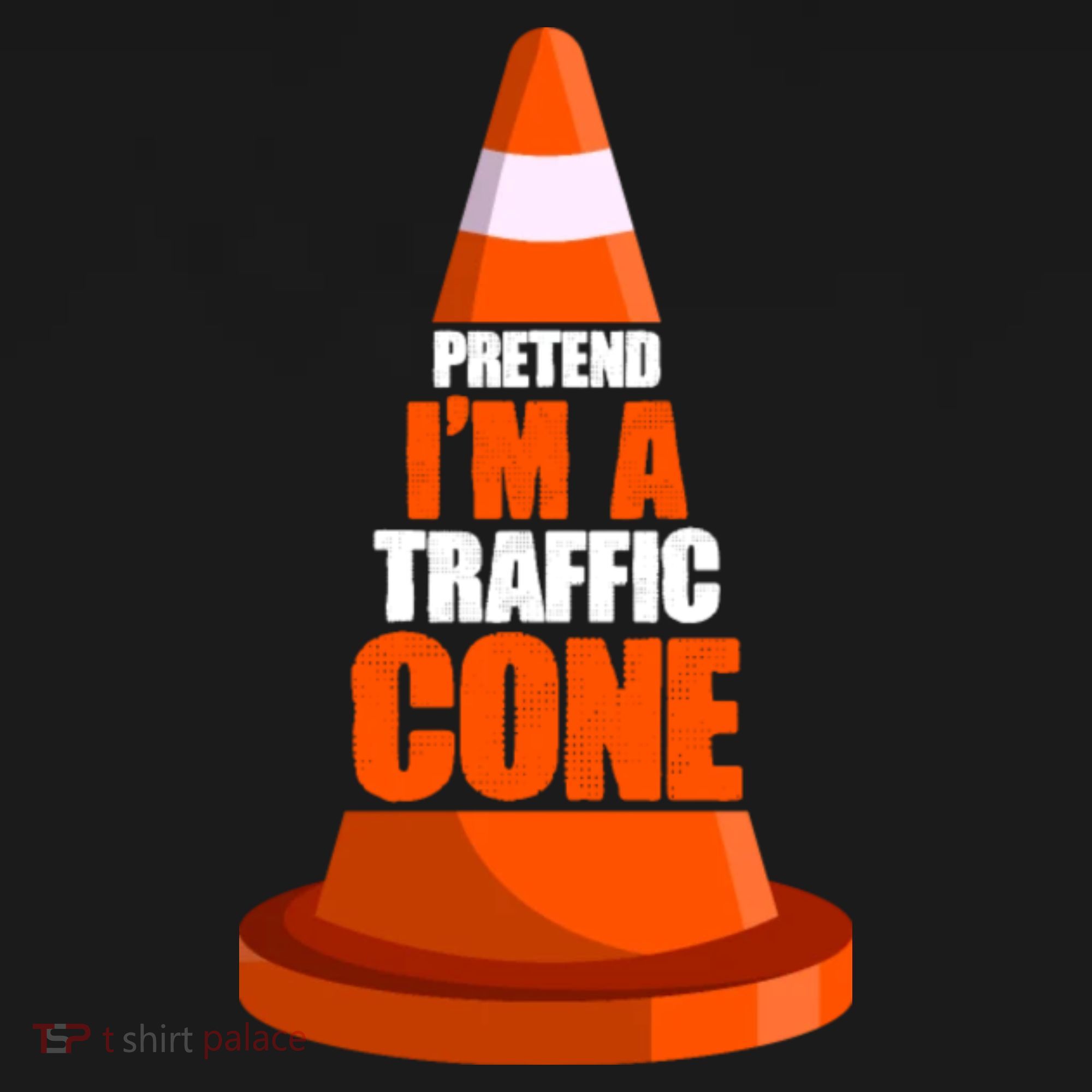 Pretend I'm A Traffic Cone Lazy Halloween Costume Backpack