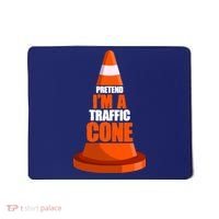 Pretend I'm A Traffic Cone Lazy Halloween Costume Mousepad thumb 0