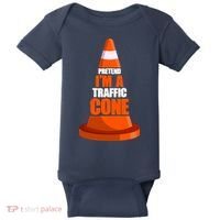 Pretend I'm A Traffic Cone Lazy Halloween Costume Baby Bodysuit thumb 0