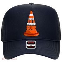 Pretend I'm A Traffic Cone Lazy Halloween Costume Hat thumb 0