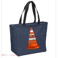 Pretend I'm A Traffic Cone Lazy Halloween Costume Tote Bag thumb 2