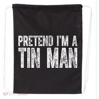Pretend Im A Tin Man Funny Costume Drawstring Bag thumb 0