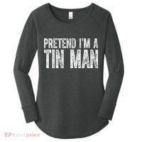 Pretend Im A Tin Man Funny Costume Women's Perfect Tri Tunic Long Sleeve Shirt thumb 0
