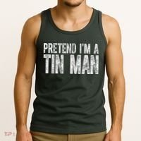 Pretend Im A Tin Man Funny Costume Tank Top thumb 3