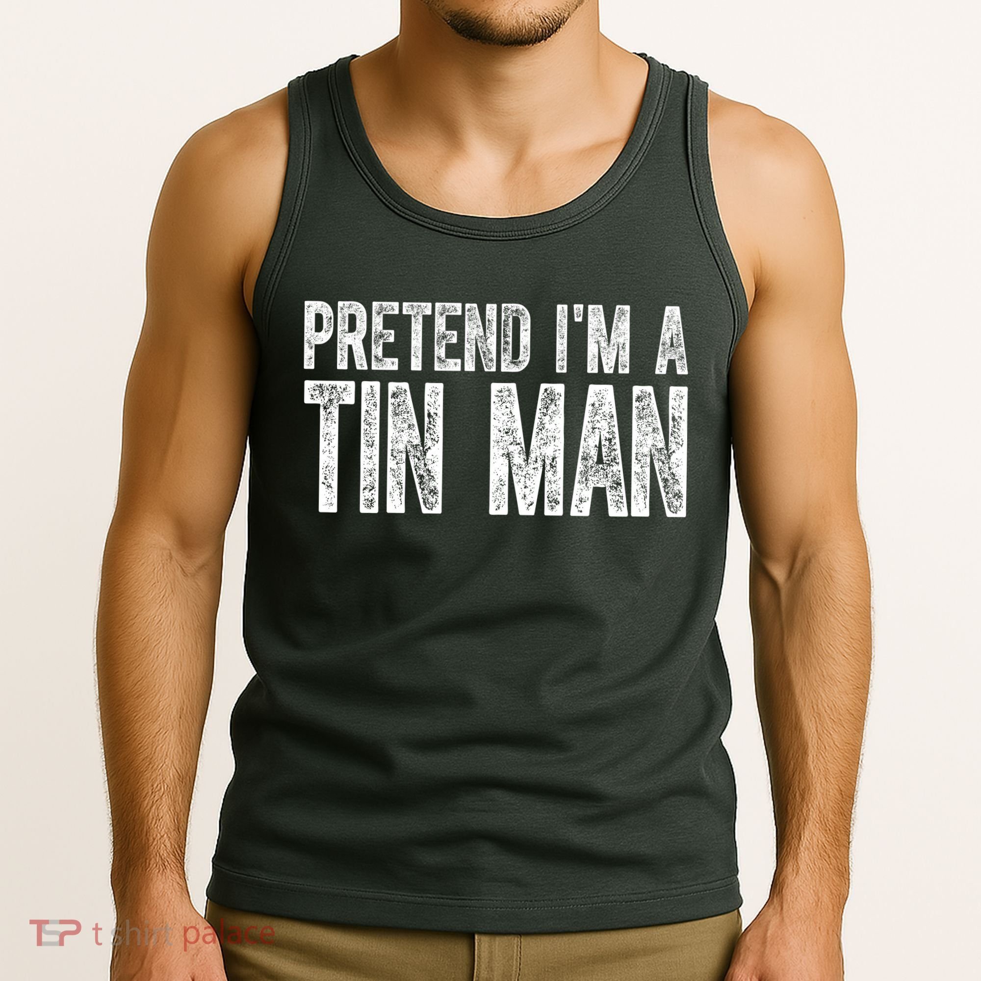 Pretend Im A Tin Man Funny Costume Tank Top