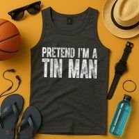 Pretend Im A Tin Man Funny Costume Tank Top thumb 4