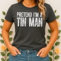 Pretend Im A Tin Man Funny Costume Women's T-Shirt thumb 2