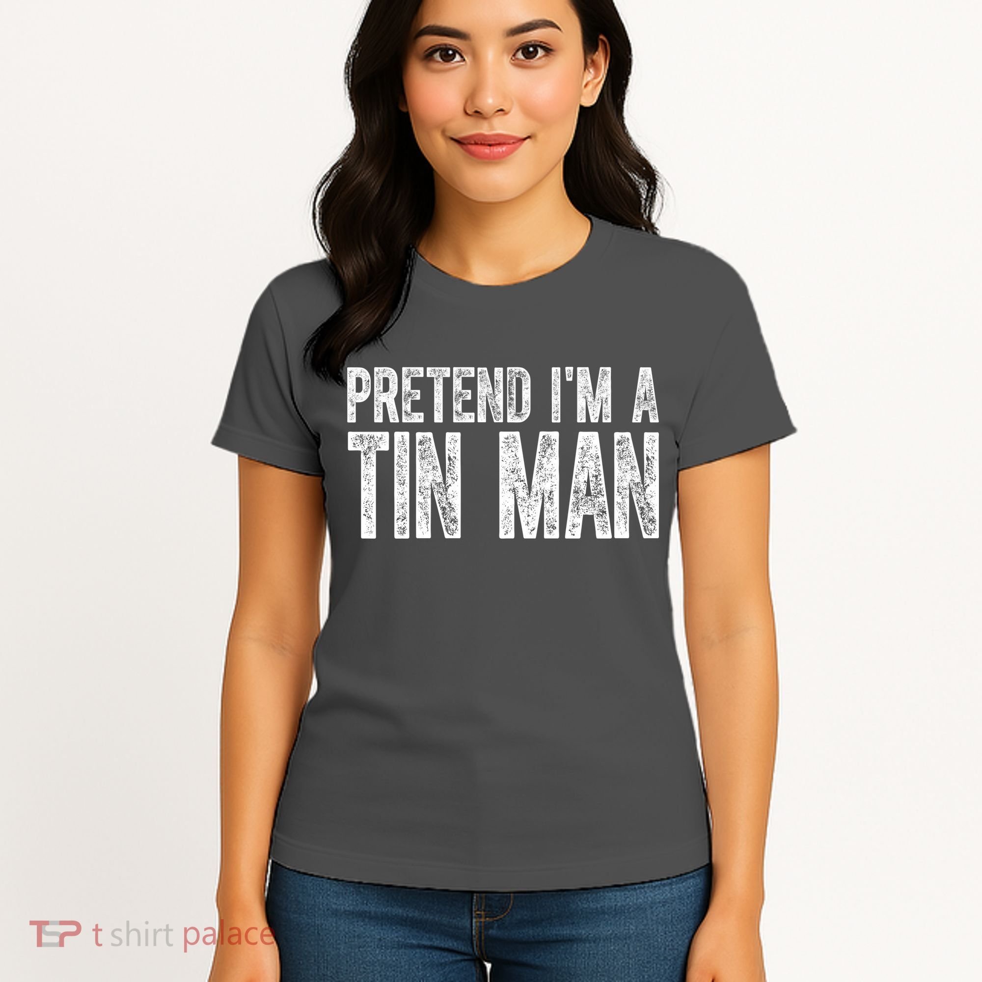 Pretend Im A Tin Man Funny Costume Women's T-Shirt
