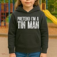 Pretend Im A Tin Man Funny Costume Kids Hoodie thumb 3