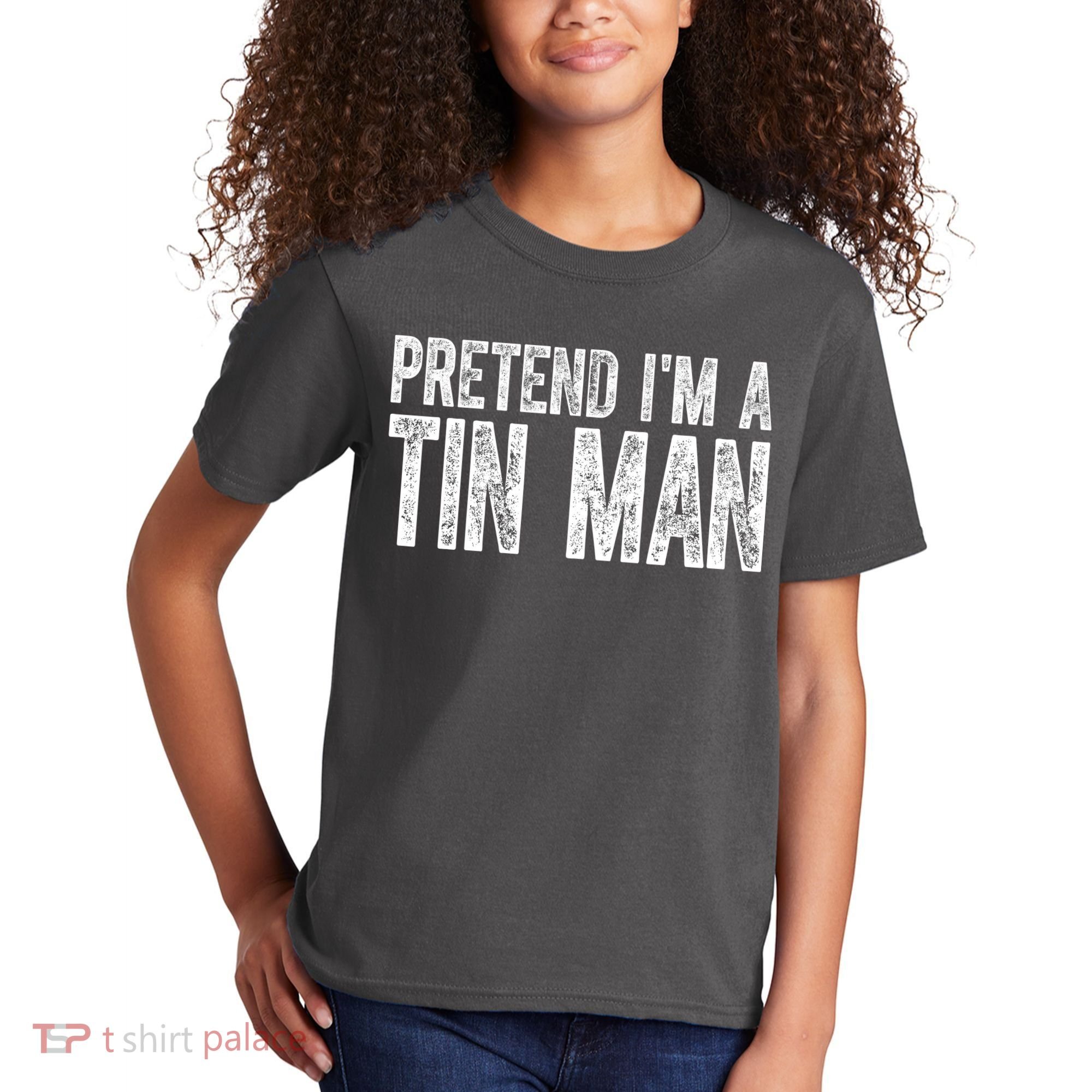 Pretend Im A Tin Man Funny Costume Kids T-Shirt