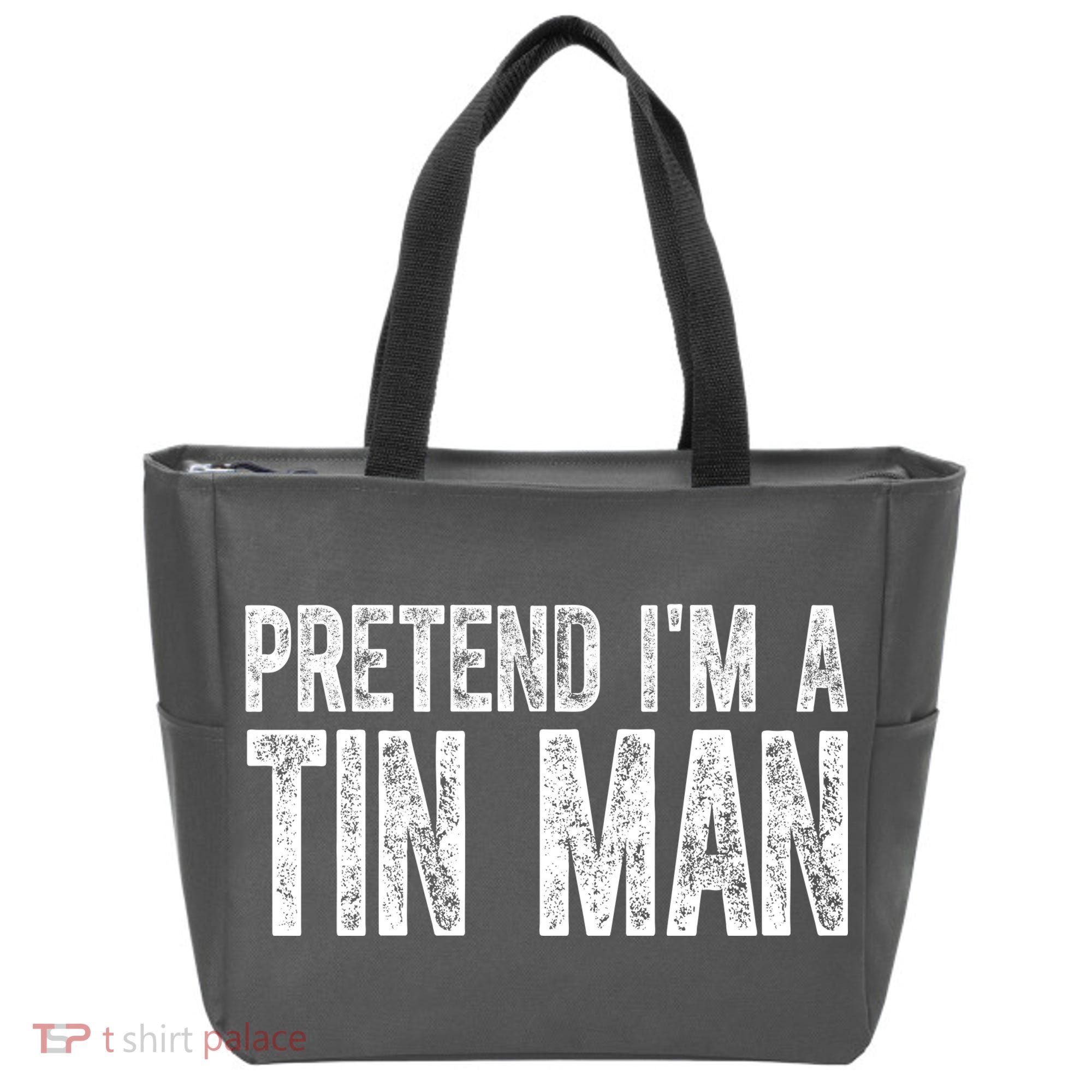 Pretend Im A Tin Man Funny Costume Tote Bag