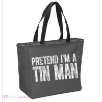 Pretend Im A Tin Man Funny Costume Tote Bag thumb 2