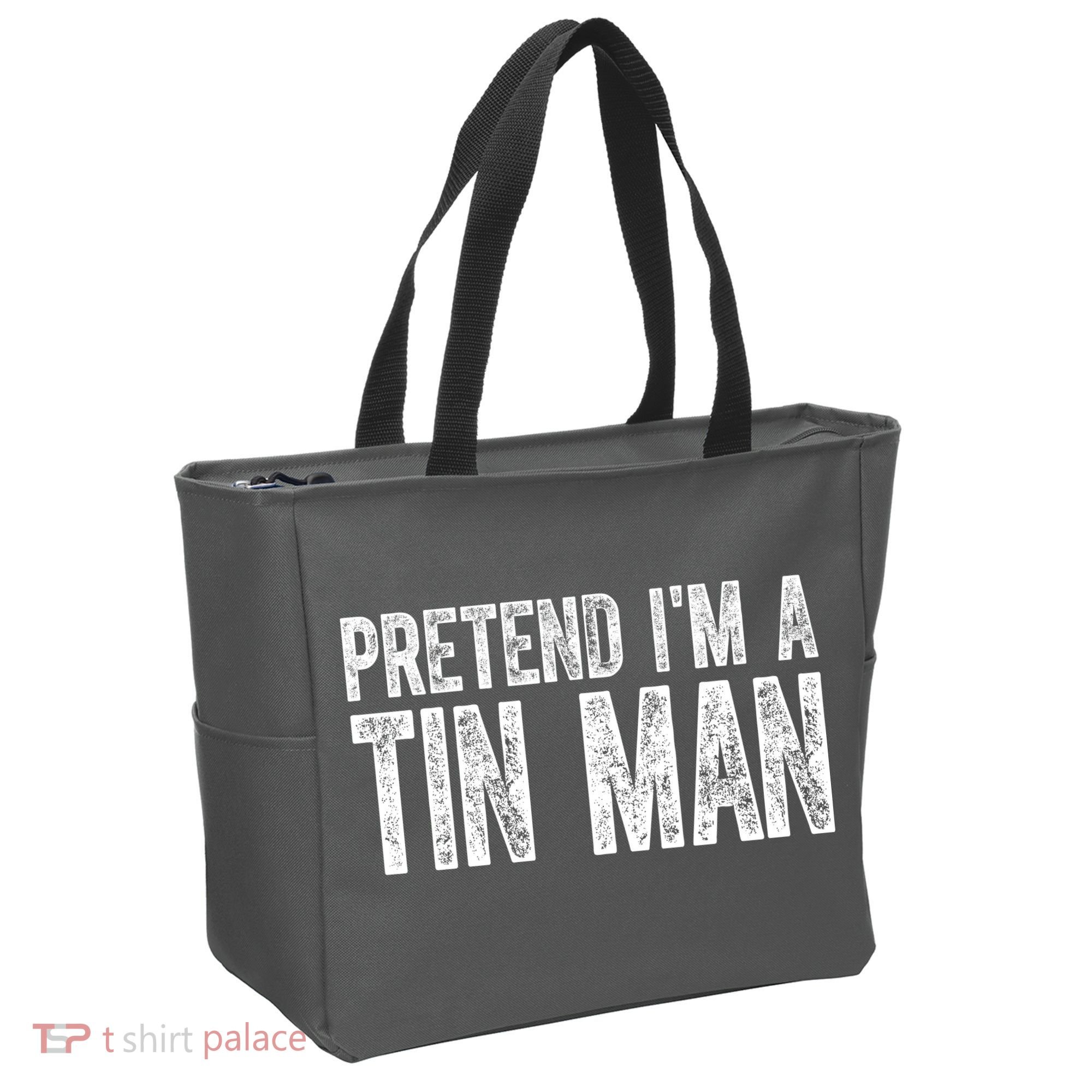 Pretend Im A Tin Man Funny Costume Tote Bag