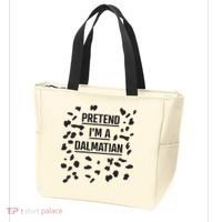 Pretend I'm A Dalmatian Funny Lazy Halloween Costume Tote Bag thumb 3