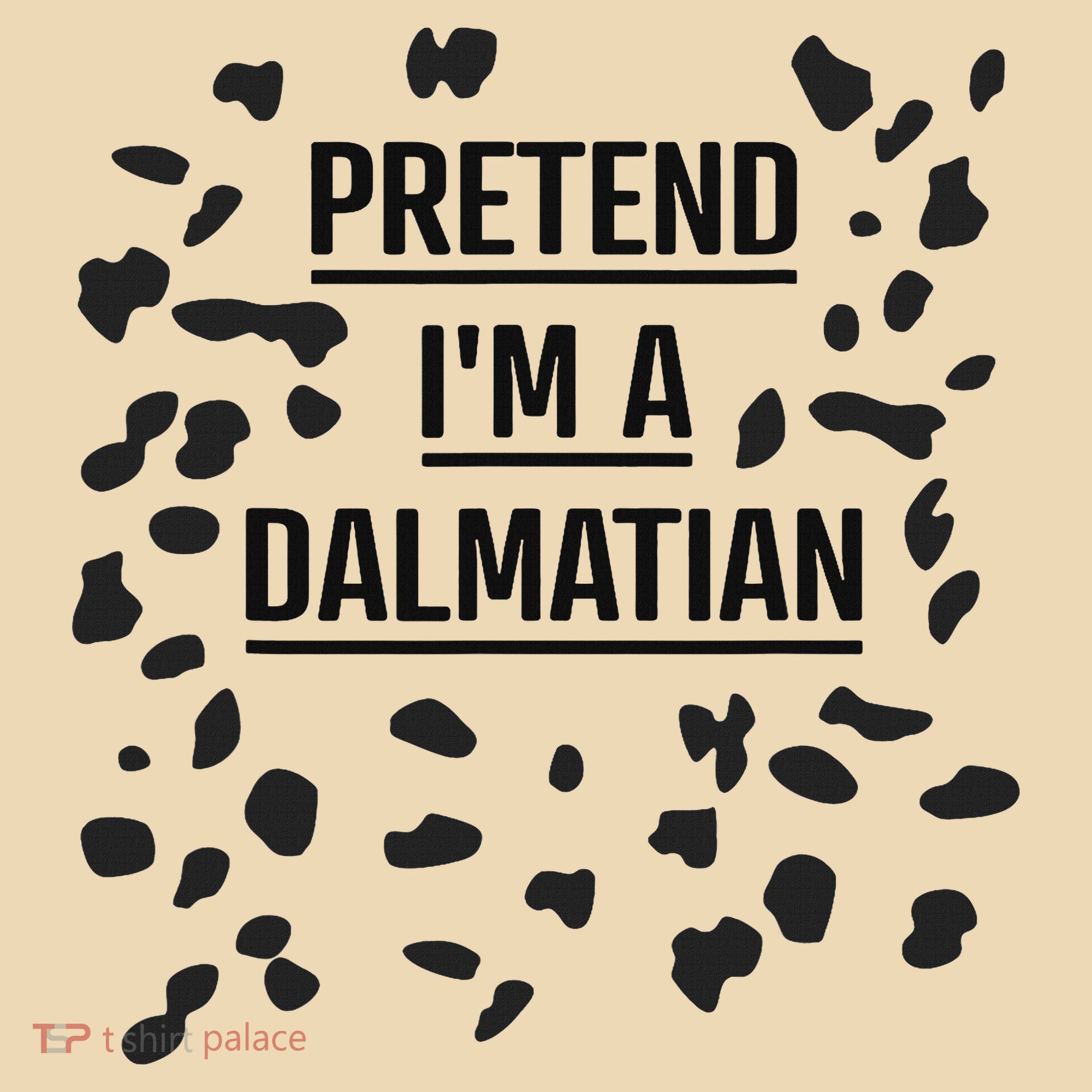 Pretend I'm A Dalmatian Funny Lazy Halloween Costume Tote Bag