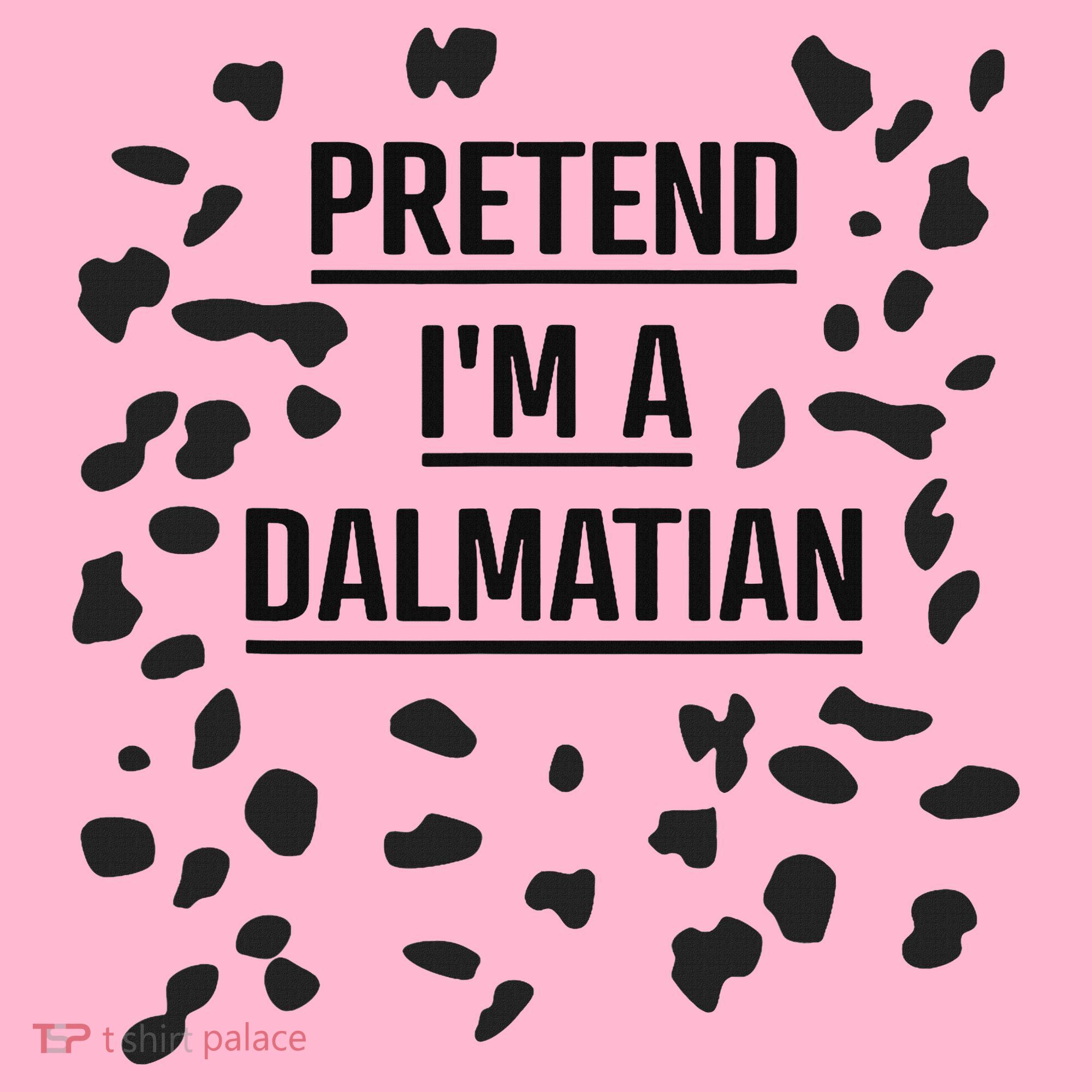 Pretend I'm A Dalmatian Funny Lazy Halloween Costume Coaster