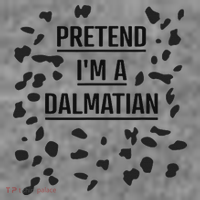 Pretend I'm A Dalmatian Funny Lazy Halloween Costume Toddler Hoodie thumb 2