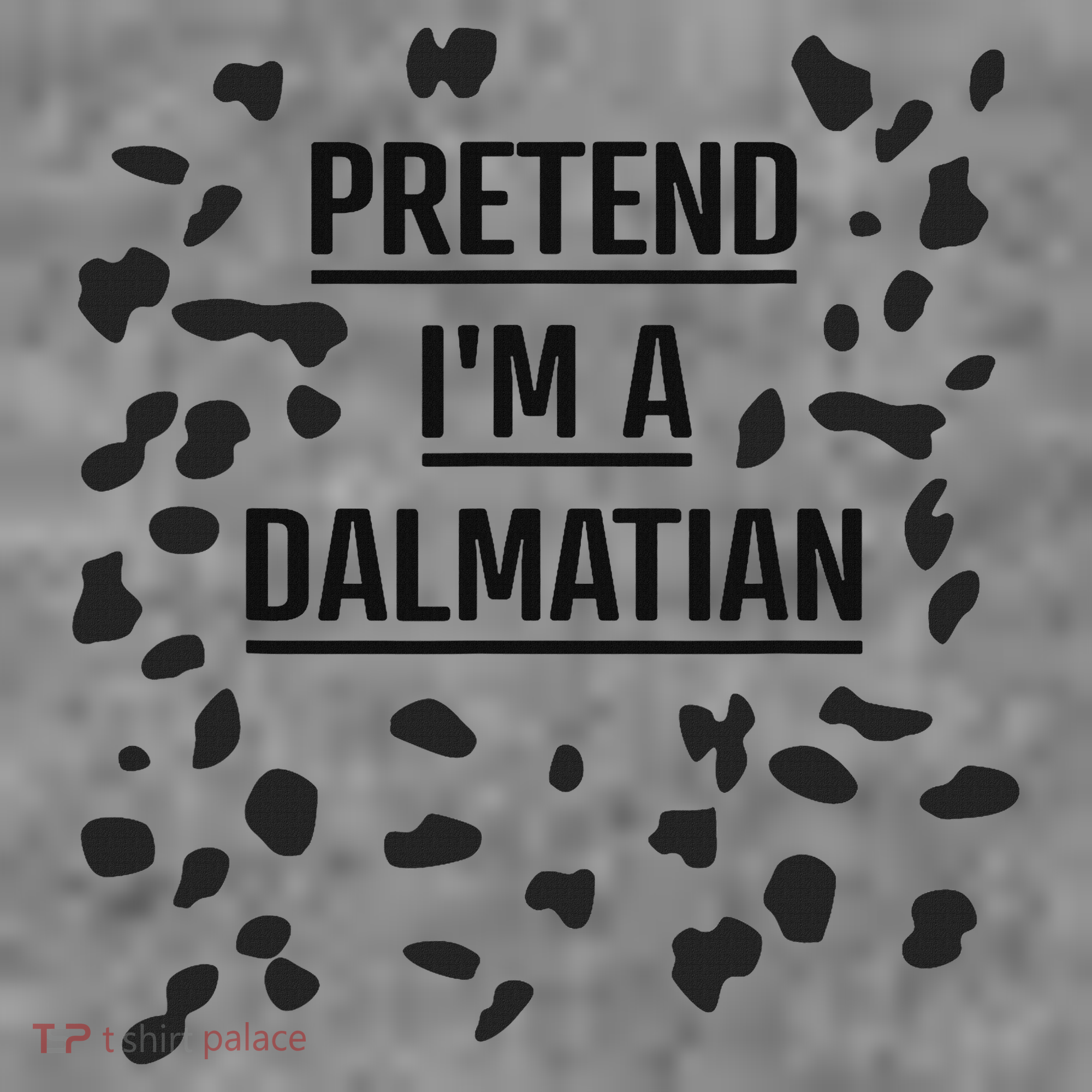 Pretend I'm A Dalmatian Funny Lazy Halloween Costume Toddler Hoodie
