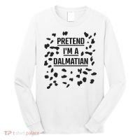 Pretend I'm A Dalmatian Funny Lazy Halloween Costume Long Sleeve Shirt thumb 0