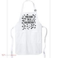 Pretend I'm A Dalmatian Funny Lazy Halloween Costume Apron thumb 0