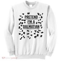Pretend I'm A Dalmatian Funny Lazy Halloween Costume Sweatshirt thumb 0