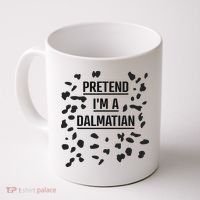 Pretend I'm A Dalmatian Funny Lazy Halloween Costume Coffee Mug thumb 0