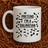 Pretend I'm A Dalmatian Funny Lazy Halloween Costume Coffee Mug thumb 2